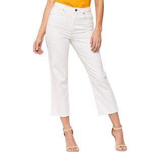 MAVI GOLD NIKI HIGH RISE STRAIGHT CROP JEANS WHITE FESTIVAL SUMMER SIZE 27